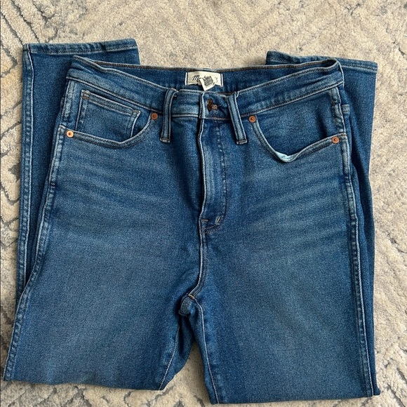 Madewell Women's Skinny Jeans in Deep Blue - Picture 4 of 10